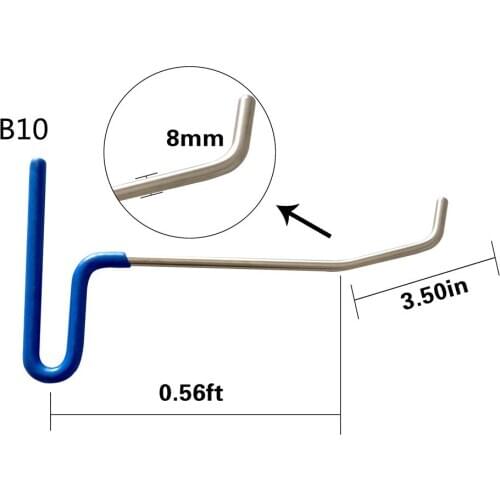 Blue color Rods Hooks auto body Dent repair removal hand tools 29cm length 8mm diameter 1 pcs to sale