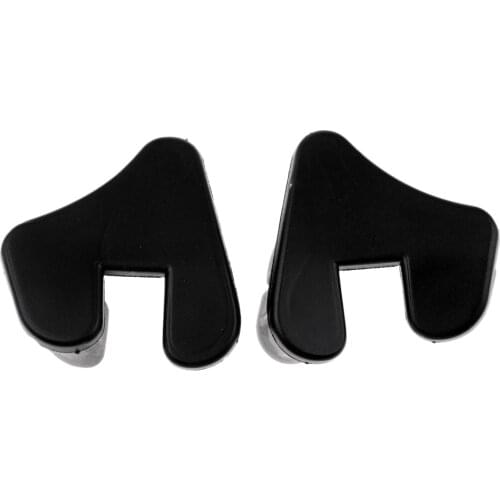 2Pcs PVC Black End Cap Bottom Sub for Fishing Boats Rubber Dinghy Accessory