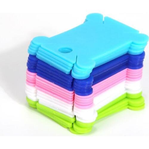 25pcs Thread String Winder Plastic Winding Plate Board Yarn Coiling Bobbin Hand Embroidery Winding Stitch Wound