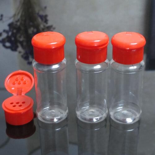 3pcs Portable Camping BBQ Condiment Vinegar Bottle Plastic Spice Salt Pepper Shakers Seasoning Jar Kitchen Cruet 100 ml