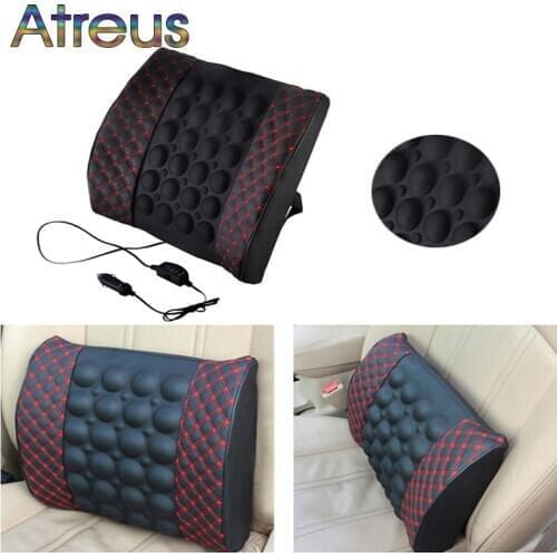 12V car seat massage lumbar support cushion for Opel Insignia VW Golf 4 7 5 MK4 Peugeot 206 207 208 508 Touareg Tiguan 2019 2020