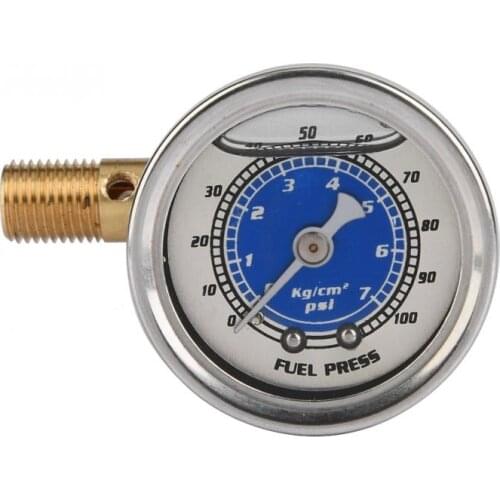 Car Fuel Oil Pressure Liquid Filled Gauge for Honda Civic CRX Acura Mitsubishi Eclipse Aluminum Alloy Oil Pressure Gauge
