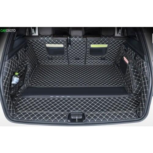 Car Styling For Audi Q5 Q5L 2018 2019 Car Boot Mat Rear Trunk Liner Cargo Floor Carpet Tray Protector Accessories Dog Pet Covers