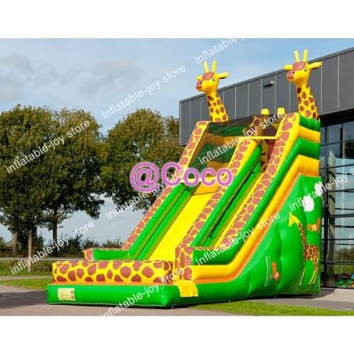 Free ship to sea port,commercial inflatable slide, newest design giraffe bouncy slides games,factory supplier inflatable slides