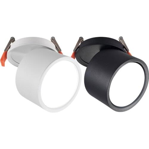 Dimmable Recessed Ceiling Lamp 7W 10W 12W 15W AC85V-285V Recessed LED Surface Mounted Spotlight