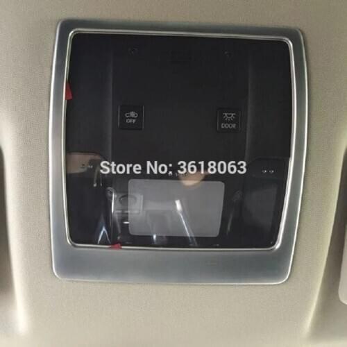 For Lexus NX NX200 NX200T NX300H 2015-2017 ABS Chrome Car Front Rear Row Roof Reading Lamp Cover Frame Car Styling Accessories