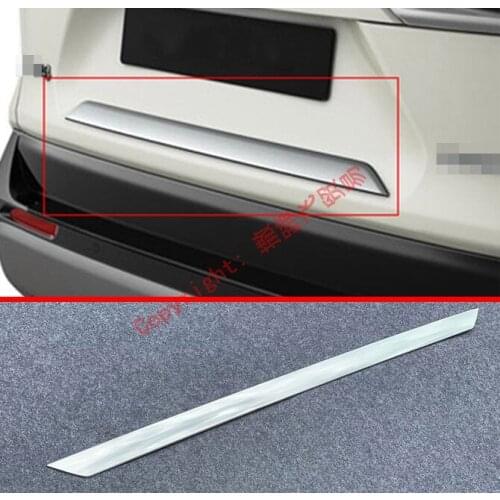 ABS Chrome Rear Trunk Lid Licence Plate Under Trim For Toyota Rav4 2019 2020