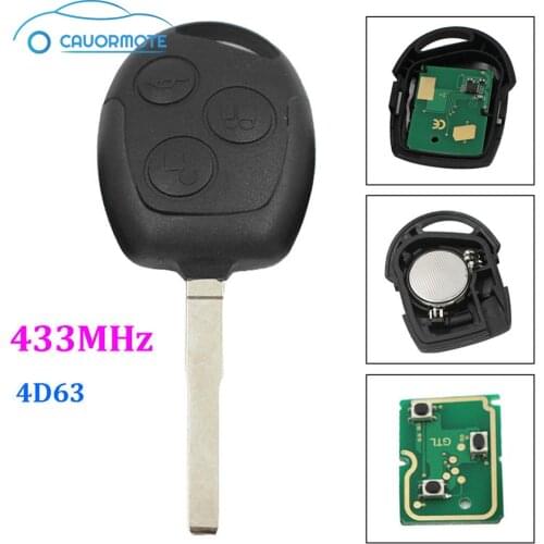 KEY REMOTE FOB FOR FORD FOCUS 2005 2006 2007 2008 2009 2010 2011 FOR 2011 2012 FIESTA 4D63 CHIP KEYLESS ENTRY FOB HU101 BLADE