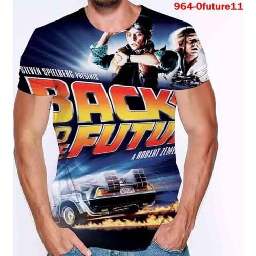 Top Sell Back To The Future Men Summer T-Shirt Casual Harajuku Movie 3D T Shirt Cool Tops Male Tee Shirts Casual Popular Tops