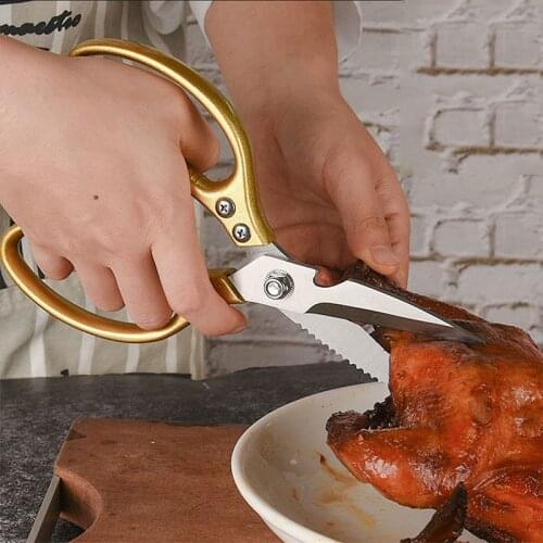 Multifunctional Chicken Bone Shears Powerful Scissors Sharp Blade Cutting Scissors Household Scissors Aluminum Kitchen Scissors