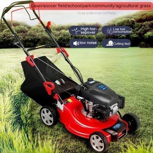 Power four-stroke multi-function self-propelled trolley type lawn mower