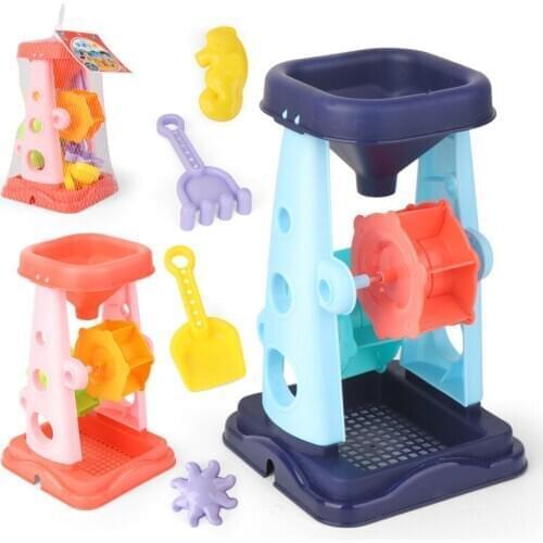 Kids Summer Beach Toys Set Beach Bucket Playset for Baby Outdoor Water Interactive Games Gift Sand Bucket Unique Toys for Kids