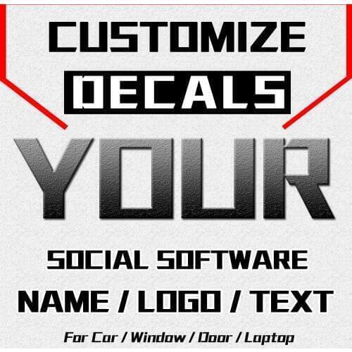 Custom Car Sticker Name Logo Text JAYJOE Customize Decal For Cars Auto Motorcycle Bumper Window Door Body Car Stickers
