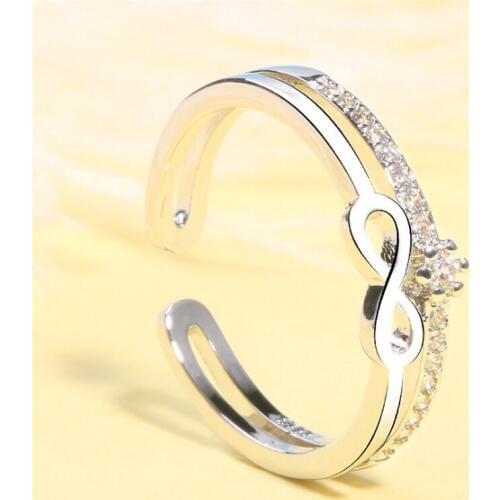 New promotion 2019 new korean style bowknot letter 8 finger rings bridal sets ring ring birthday gift GMR217