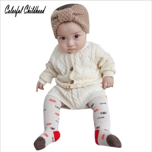 2018 Autumn Newborn Baby Girl Boy Winter Clothes long sleeve cotton knitted cozy warm coat and shorts sets boys/girls clothing
