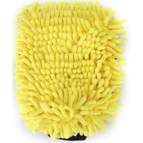 Car Wash Glove Coral Mitt Soft Anti-scratch for Car Wash Multifunction Thick Cleaning Glove Car Wax Detailing Brush Color Random