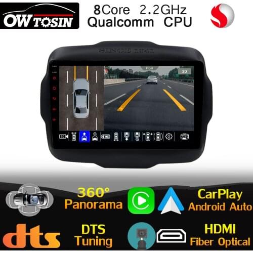 Qualcomm CPU Android For Jeep Renegade 2014-2018 Car Multimedia Player Radio CarPlay GPS 4G LTE WiFi HIFI Stereo Auto HDMI DSP