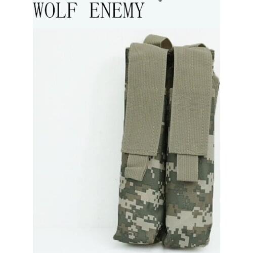 Tactical 600D Molle Double Military P90 Magazine Pouch Multicam Black ACU DE Woodland Camo