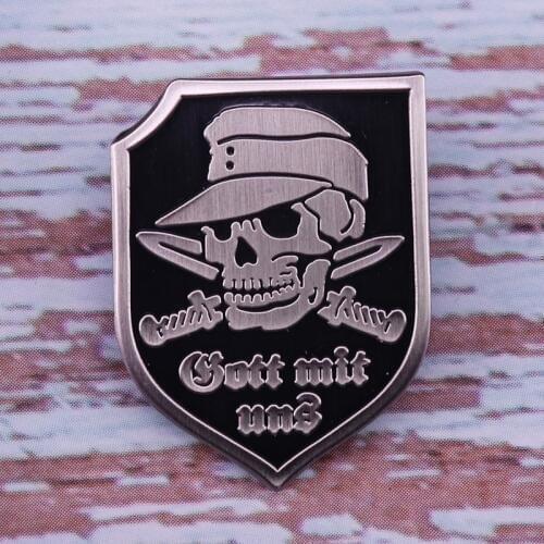 God with Us Skull Bayonet pin German & Prussian motto vintage military replica