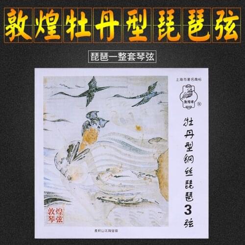 1 set High Quality Pipa String Peony-shaped Steel Lute Strings 1-4 Sets of Single Wire Strings