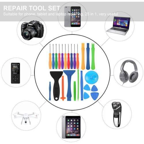 25 in 1 Disassemble Tools Mobile Phone Repair Kit Smart Mobile Phone Screwdriver Opening Pry Set Hand Tools