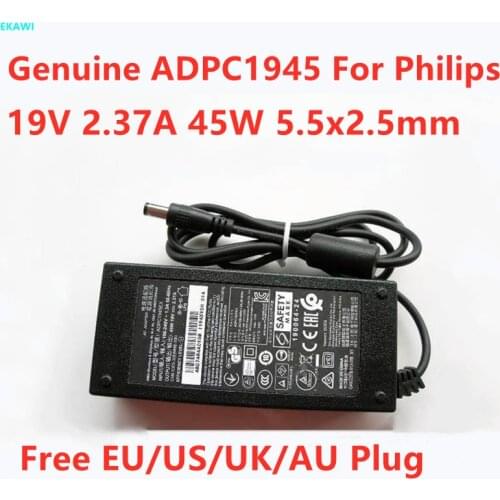 Genuine ADPC1945 19V 2.37A 2.1A 45W ADPC1945EX AC Adapter For Philips LCD Monitor 224E5Q 236E7Q 247E6Q Power Supply Charger