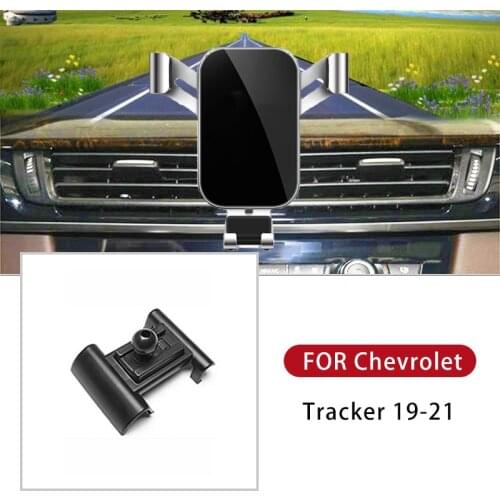Car Mobile Phone Holder Cell In Dashboard For Chevrolet Tracker 2019 2020 2021 For iPhone X Samsung 180 Rotation For Smartphone