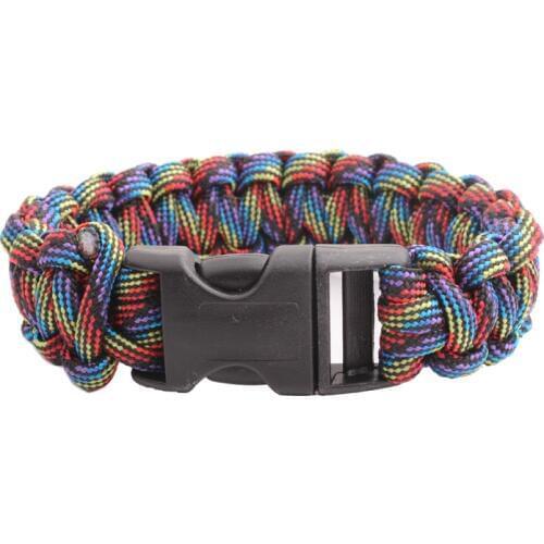 Dark Rainbow Camoflauge Paracord Bracelet,paracord 550 bracelet ,Outdoor Camping Survival Kits