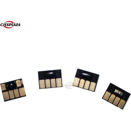CISSPLAZA Auto Reset Chips compatible for HP Designjet 510 printer 82K 82C 82M 82Y CISS Refillable Cartridges CH565A C4911A