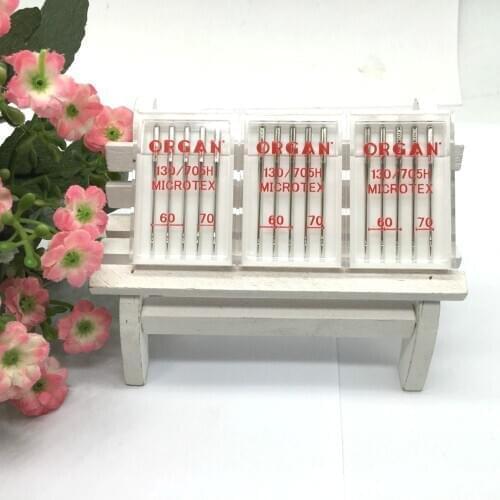 Organ needles Domestic Sewing Needles 130/705H Microtex Needles For Microfabrics Silk etc.1PACK =5PCS