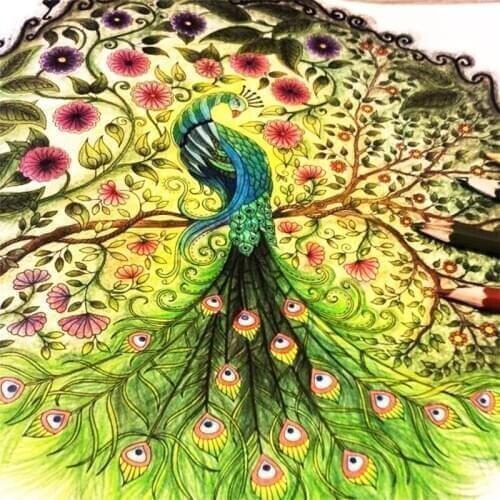 New 8pcs/set Mystery Garden Time Journey The Enchanted Forest Fairy Tales Coloring Book For Children Painting Drawing Art Book