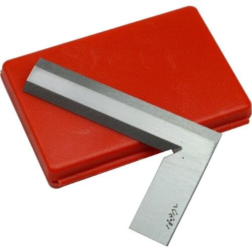 Stainless Steel 80 x 50mm Bladed 90 Degree Angle Try Square Ruler Measuring tool Angle Ruler gauge square ruler Protractor