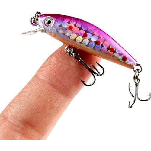 1Pcs Mini Minnow Fishing Lures Wobblers 4.5cm 2.5g Japanese Design Pesca Artificial Hard Baits For Bass Pike Trout Tackle
