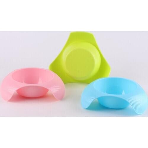 Dog Water Food Bowls Pet 12 Multi-purpose Pet Cats and Dogs Bowl Candy Color Plastic Universal Puppy Feeder Feeding Supplies