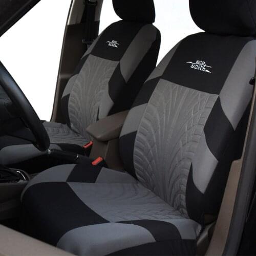 ODDMY Brand Embroidery Car Seat Covers Set Universal Fit Most Cars Covers with Tire Track Detail Styling Car Seat Protector