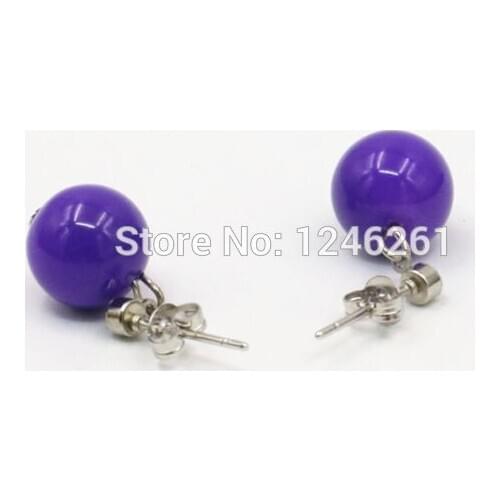 6-14mm Natural Accessories Blue Seashell Pearl Beads Earbob Earrings Sets Girls Ornaments Jewelry Making Design Christmas Gifts