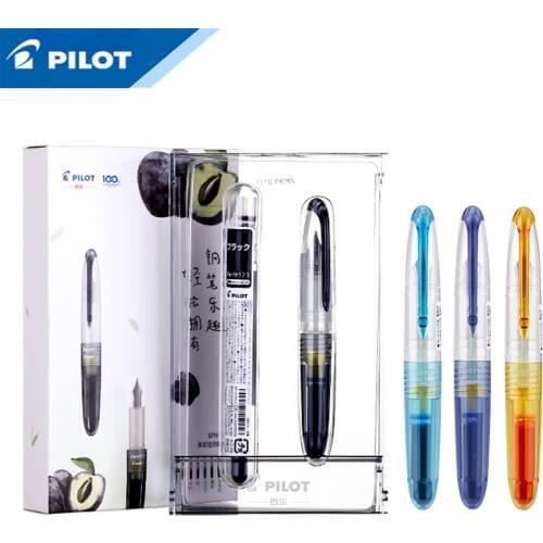 1Pcs Japan PILOT Petit1 Color Fountain Pen Set SPN-20F Transparent Mini Pen F Nib Cute Ultra Short Pen