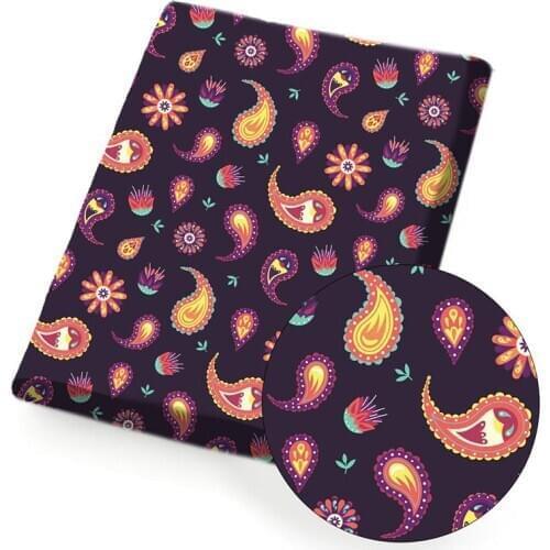 Polyester Cotton Fabric Sheet Amoeba Cartoon Printed Cloth Fabrics For DIY Craft Dress Home Textile Sewing Supplies 45*145cm/pc