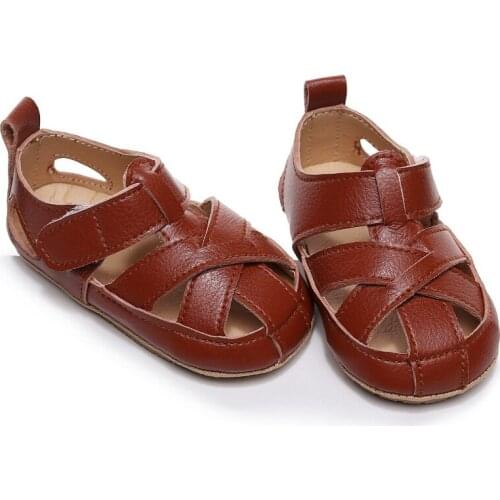 Summer Infant Sandals Children Kids Baby Girls Boys Hollow Out Crossed Strap Leather Beach Roman Shoes Sneaker