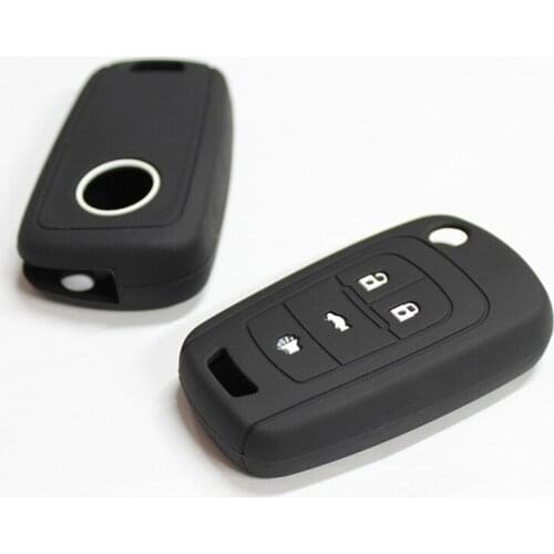 Silicone Car Key Cover Case 3/4Button For Chevrolet Cruze Aveo Trax Sail Malibu Captiva Opel Vauxhall Astra Corsa Insignia Mokka