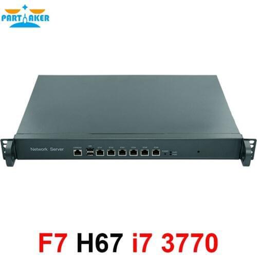 Firewall Appliance Intel LGA1155 with i7 3770 Proecssor 1U network appliance firewall H67SL with 6*82583V LAN