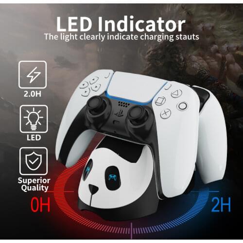 Fast Charger for Sony PS5 Wireless ControllerType-C USB Dual Charging Cradle Dock Station for PlayStation5 Accessories