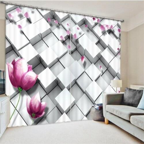 Kitchen Curtain Blackout 3D Window Curtains For Living Room Bedroom Drapes Cortinas Rideaux Customized size white pillowcase