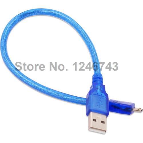 1PCS 30CM 2.0 Micro USB Extension Cable Data Line Male to Male