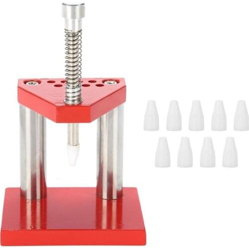 1pc Watch Hand Presser Professional Chrono Presser Setting Fitting Repair Tool Kit With 10 Plastic Dies Parts For Watchmaker