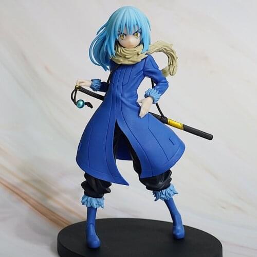 18Cm That Time I Got Reincarnated As A Slime Shizue Izawa Rimuru Tempest Original PVC Action Figure Collection Toys For Kid Gift