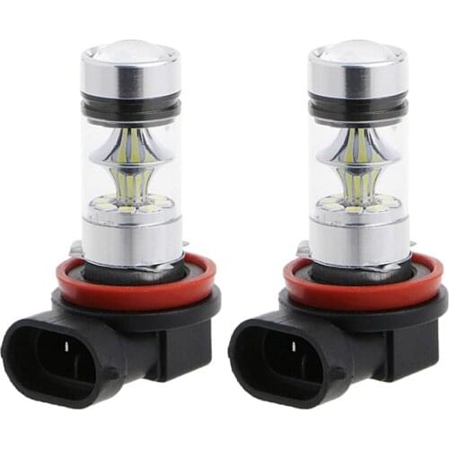 2 Pcs LED Bulb H11 H8 100W Replacement Lighting Lamp Blue 10000K From