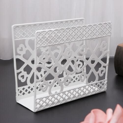 2021 New Metal Napkin Serviette Holder Dispenser Paper Tissue Rack Home Party Table Decor