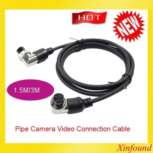 4 Pin Sewer Drain Pipe Camera Connecting Cable Replace Connection Wire 1.5m 3m Pipe Camera Video Connection Cable 4 Core