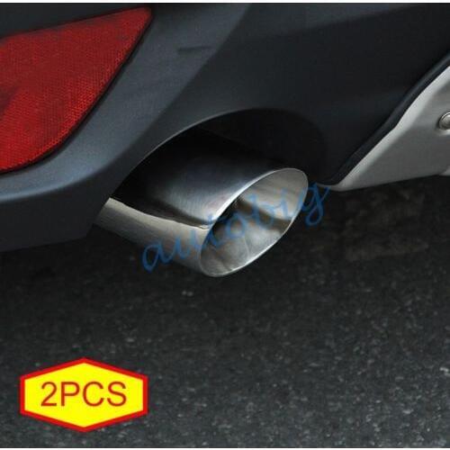 Accessories Stainless Chrome Tail Exhaust Tip Pipes Muffler For Mazda 6 GJ CX5